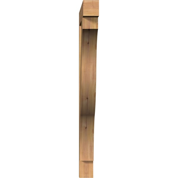 Funston Block Smooth Bracket, Western Red Cedar, 3 1/2W X 36D X 42H